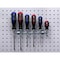 Triton Products 9 In. W Stainless Steel Multi-Ring Tool Holder for 1/8 In. and 1/4 In. Pegboard 1 Pack 86666 - alternate 4